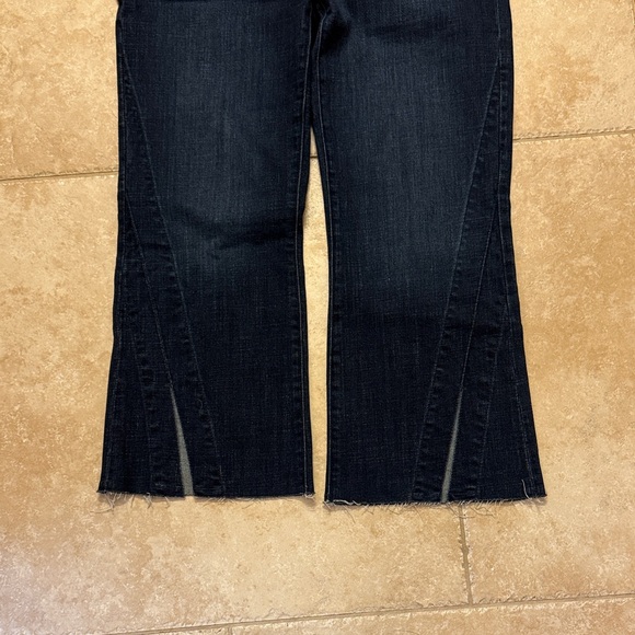 Liverpool Dark Blue Flare Jeans Cropped - Picture 5 of 5